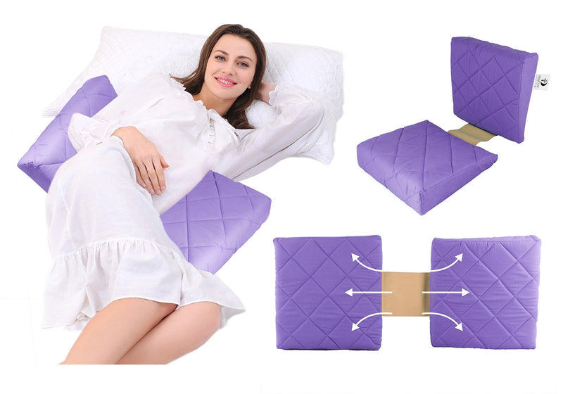 Get IT Double Wedge Pregnancy Pillow (Purple)