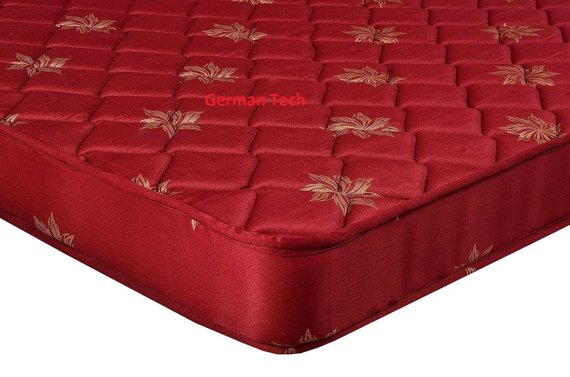 GERMAN TECH Orthopedic Memory Foam Foldable Bed Mattress 4-Inch Double Bed Mattress 72X48X4 Inches Red