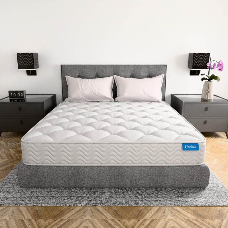 Comforto Spine Plus Zoned Memory Foam Mattress | 5-Zone Support | Laser Cut Technology | Spine Alignment | Medium Soft Comfort |72x35x6 Inches