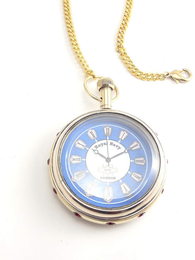 Antique Royal Look Gandhi Pocket Watch with Chain