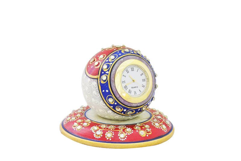 Celecrafts Marble Table Clock/Home Décor