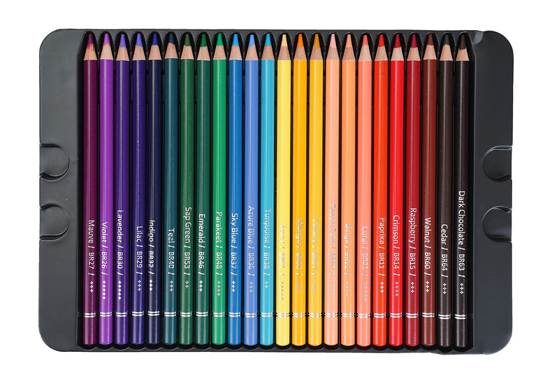 BRUSTRO Artists Colour Pencil Set of 72 (in an Elegant tin Box)