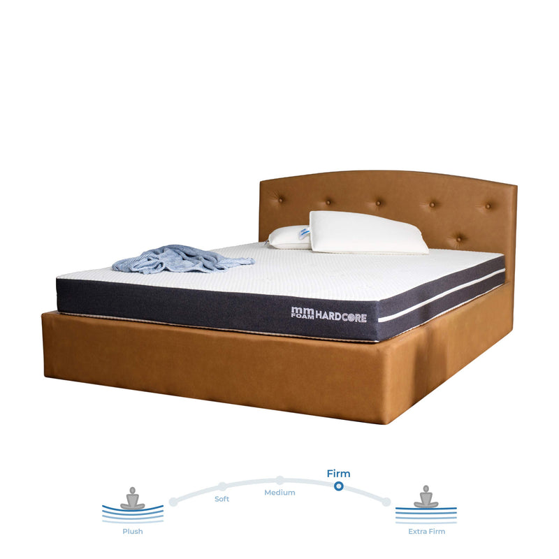 MM FOAM Hardcore - Cool, Hypoallergenic, 100% Natural Latex, Firm Mattress, 75 x 36 x 6 Inches (Single)