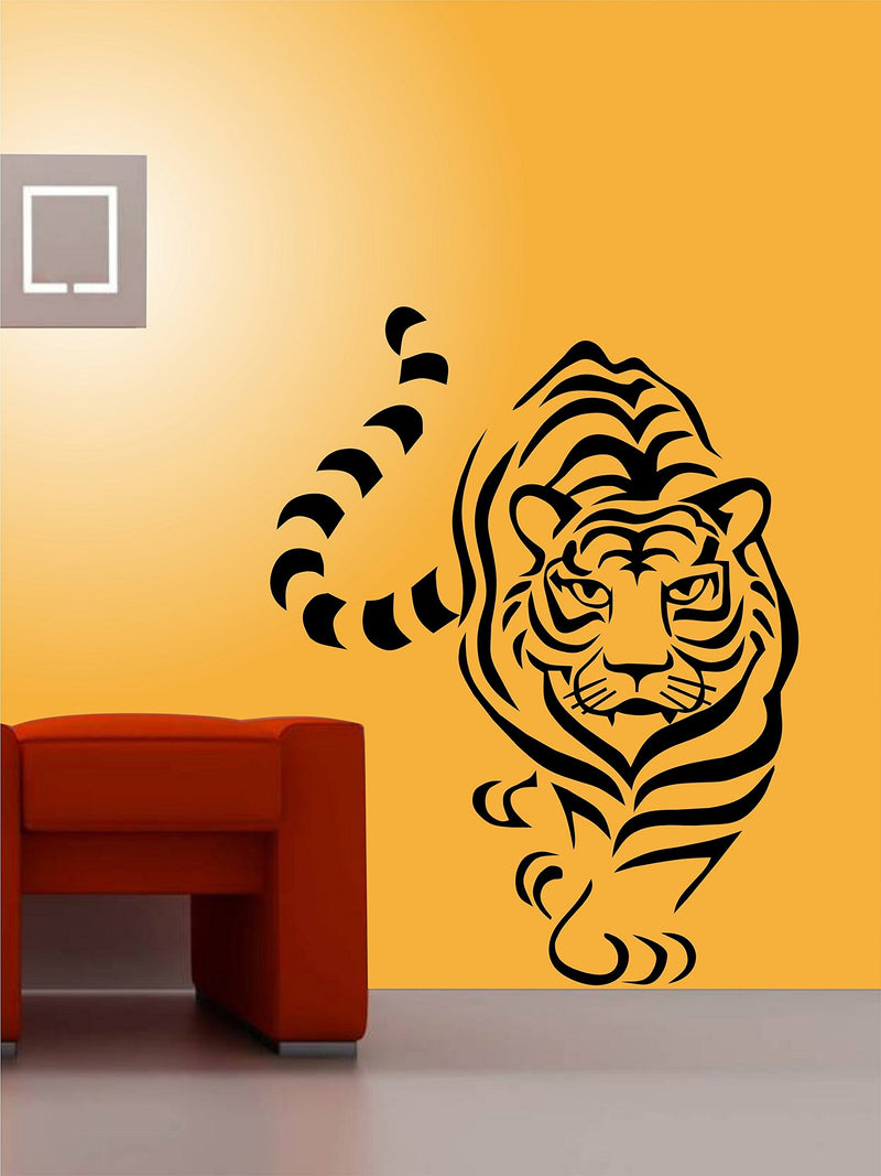 Asmi Collections Wall Stickers A Daring Tiger