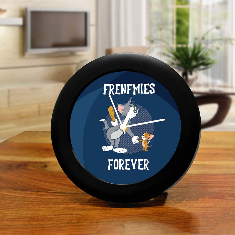 MCSID RAZZ- Tom and Jerry -Frenfmies Forever Design | Kids Table Clocks, Desk Clock - Officially Licensed by Turner Entertainment Co, USA