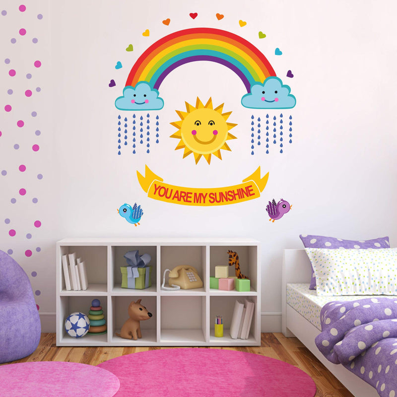 Divine Studio You are My Sunshine Wall Sticker Door,Window, Design Decal Standar Door,Window, Design Decal Standar 76cm x 66cm