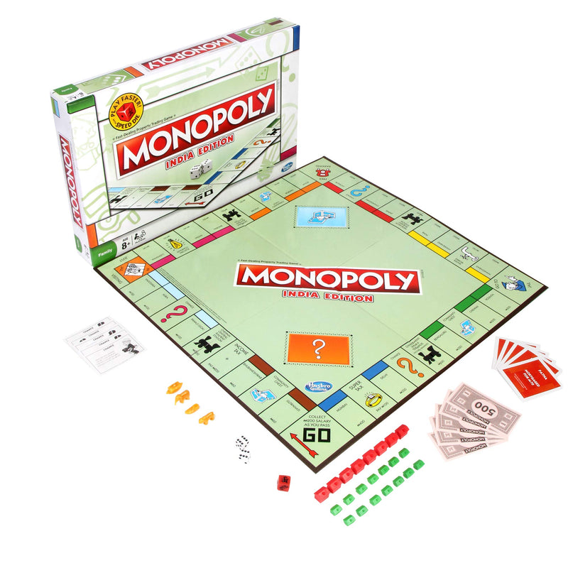 MONOPOLY India Edition Game, Board Game & Puzzles for Families and Friends, Toys for Kids, Boys and Girls Ages 8 and Up, Fantasy Gameplay, Strategy Board Game