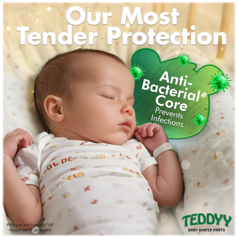 TEDDYY Baby Easy Extra Large Diaper Pants 108 Count (Pack of 2)