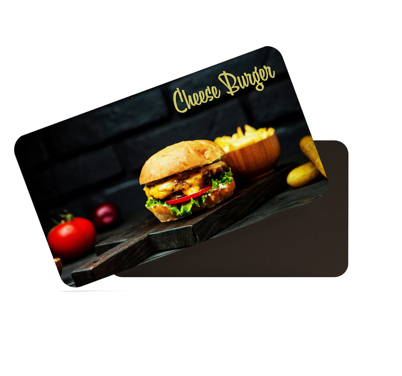 dhcrafts Fridge Magnet Multicolor Fast Food D1 Glossy Finish Design Pack of 8 (8.6cm x 5.4cm)