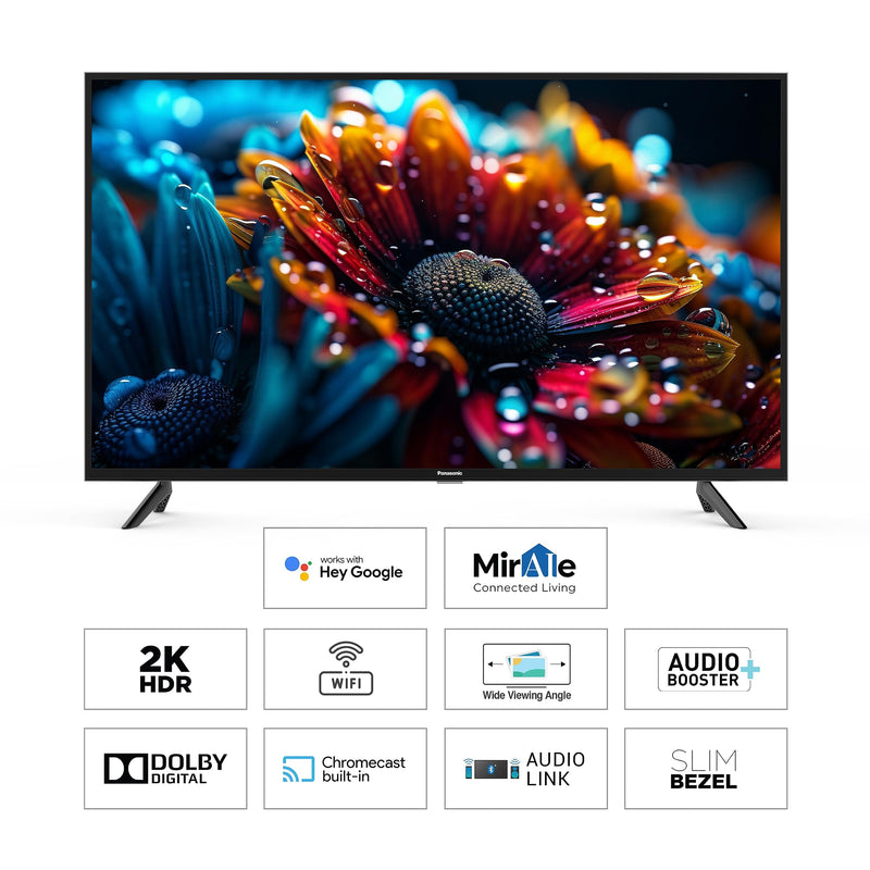 Panasonic 80 cm (32 inches) HD Ready Smart LED Google TV TH32MS660DX (Black)