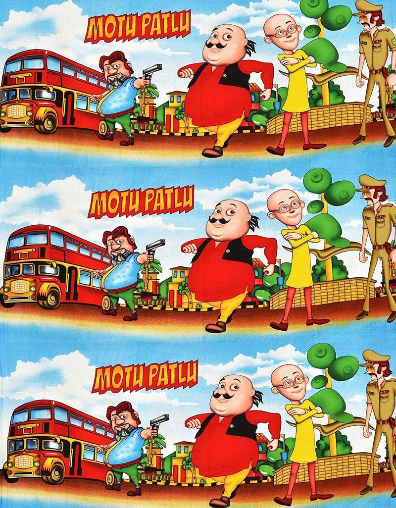 Craft Venture Kids Quilt Motu patlu A.C Blanket Single Bed Size Dohar