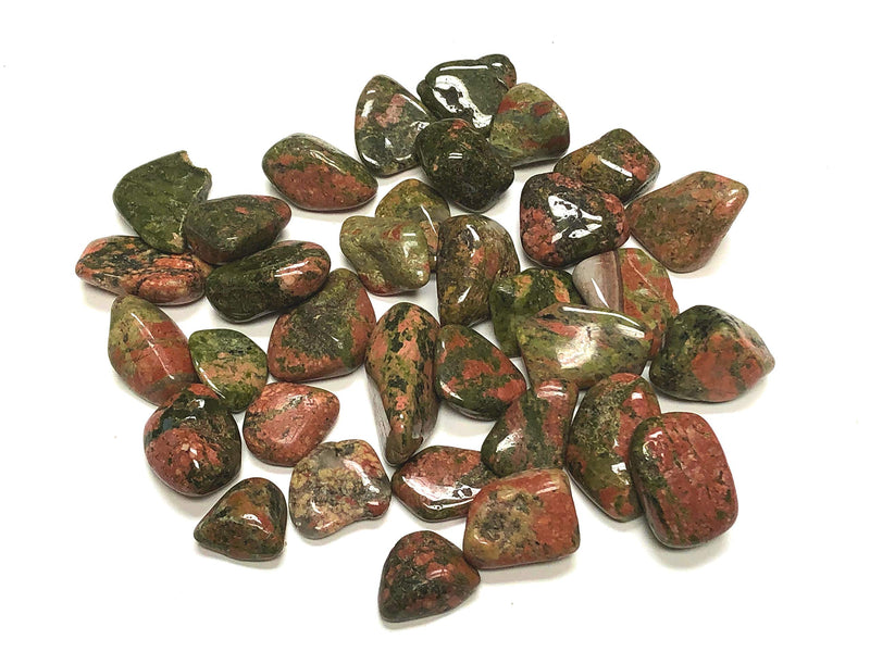 Zentron Crystal Collection: 1 Pound Tumbled Unakite