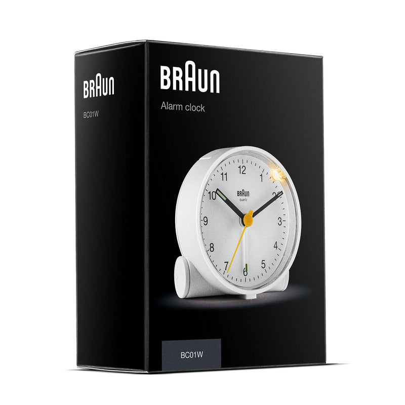 Braun Ameico Classic Analogue Alarm Clock - BC01W