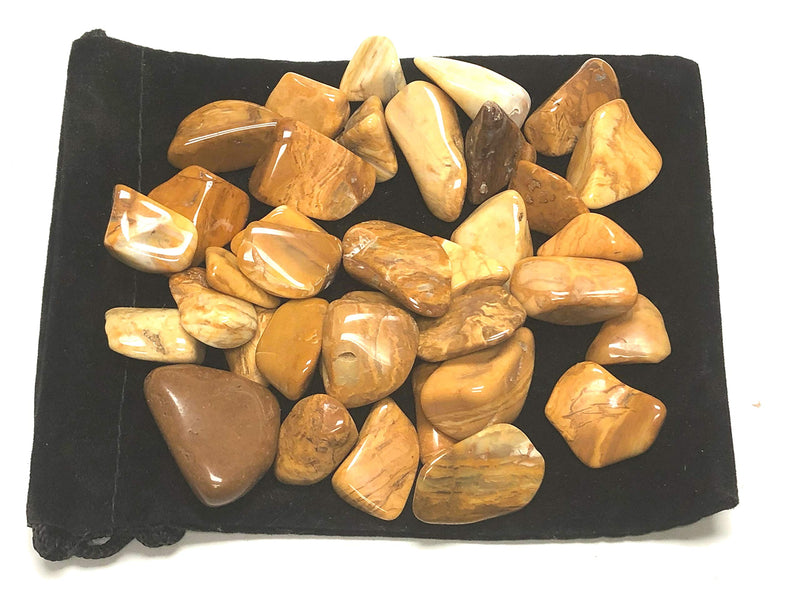 Zentron Crystal Collection: 1/2 Pound Tumbled Yellow Jasper