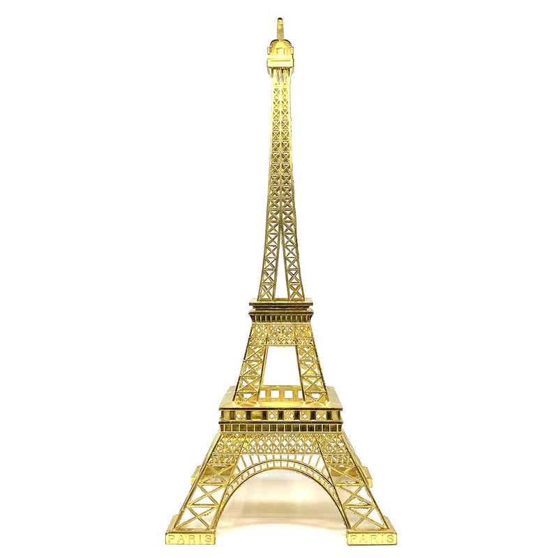 allgala 19 Inch 48CM Eiffel Tower Statue Decor Alloy Metal-Gold (EF19-86193)