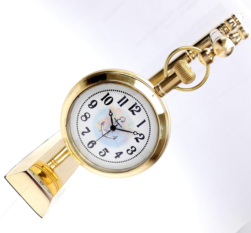 KV Collection Beautiful Antique Style Brass Hanging Table Clock. Exclusive Gifting idea