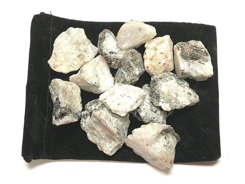 Zentron Crystal Collection: 1 Pound Natural Rough Rainbow Moonstone