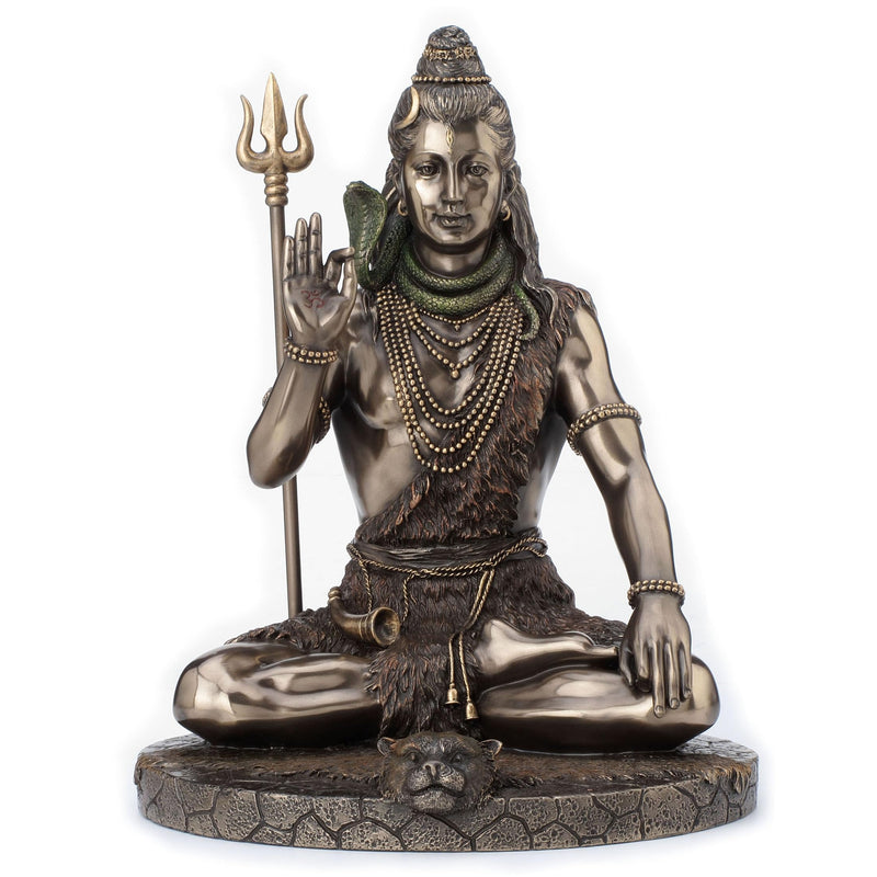 Veronese Design Lord Shiva in Meditation Pose Statue Sculpture - Hindu God and Destroyer of Evil