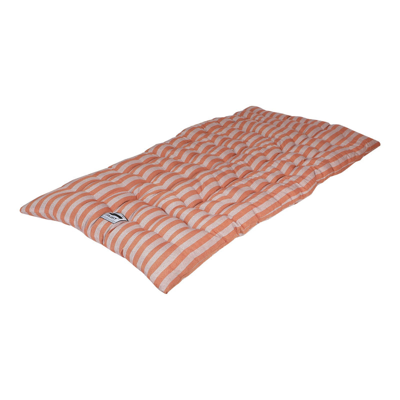 COLOFLY Soft Cotton Single Bed Mattress/Gadda (3x6 feet, Orange Stripes - Single Size)