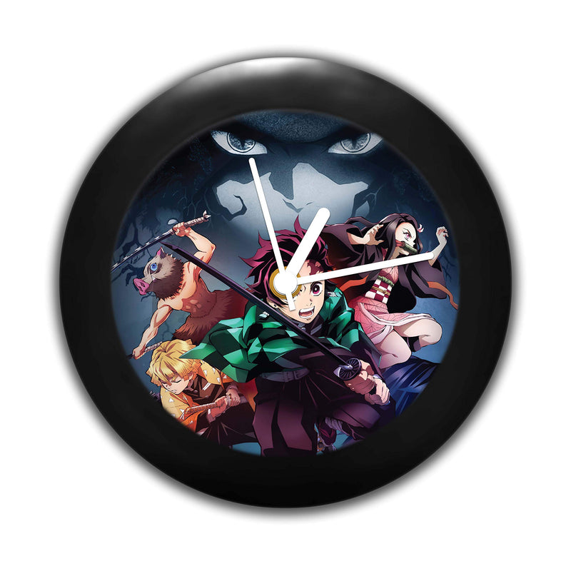 MCSID RAZZ Demon Slayer Kimetsu no Yaiba Plastic Table/Desk Clock - Anime Merch India (Multicolour)