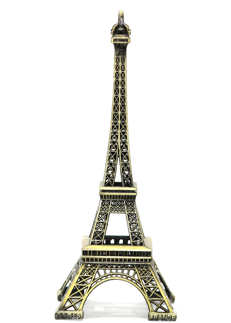 Discount4product Glass Eiffel Tower Statue (26 cm x 11 cm x 11 cm, Antique)