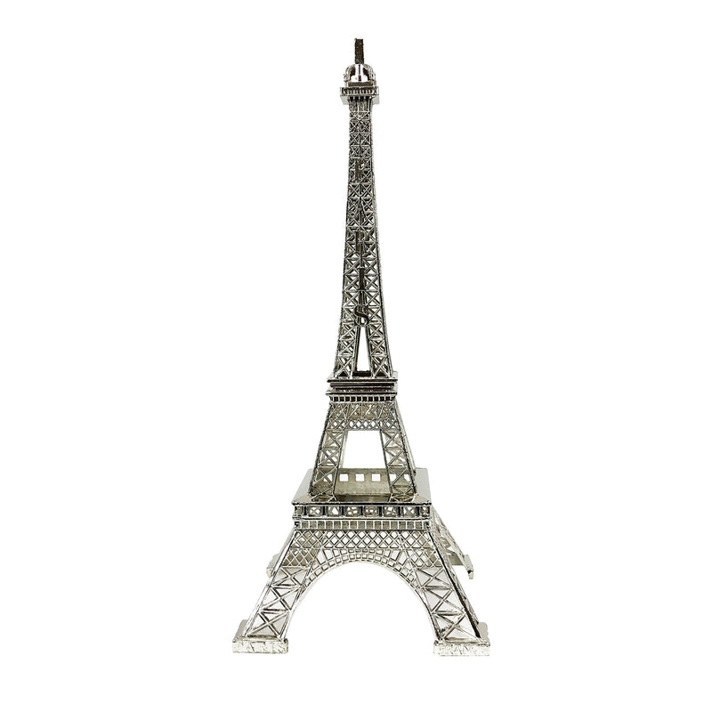 allgala Eiffel Tower Statue Decor Alloy Metal, and Size (07", Silver)