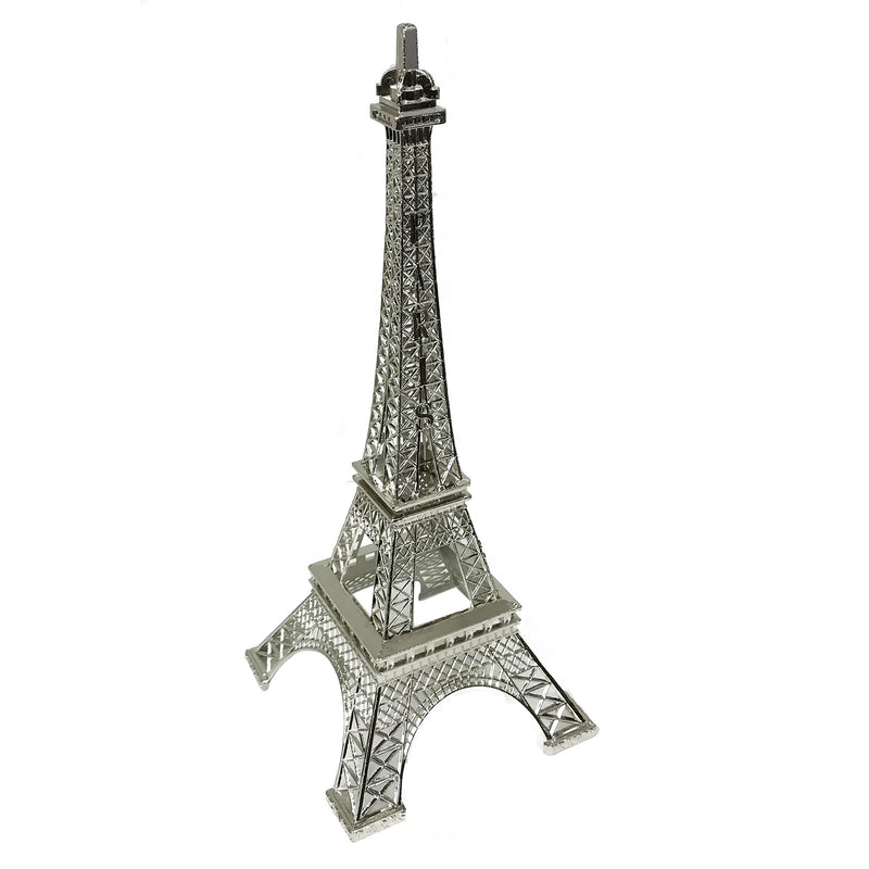 allgala Eiffel Tower Statue Decor Alloy Metal, and Size (07", Silver)