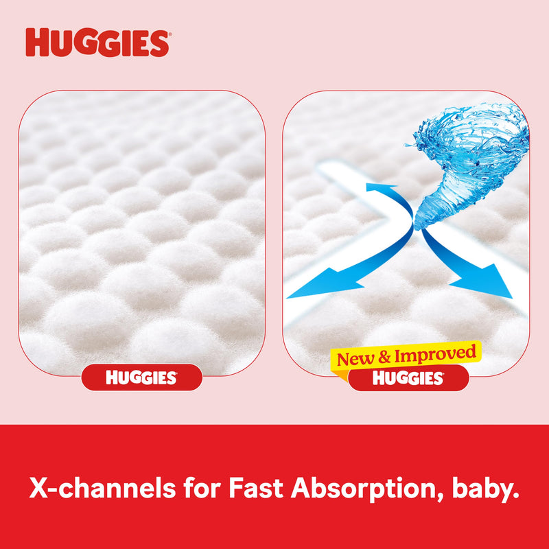 Huggies Complete Comfort Wonder Pants Large (L) Size (9-14 Kgs) Baby Diaper Pants, 128 count| India's Fastest Absorbing Diaper with upto 4x faster absorption | Unique Dry Xpert Channel