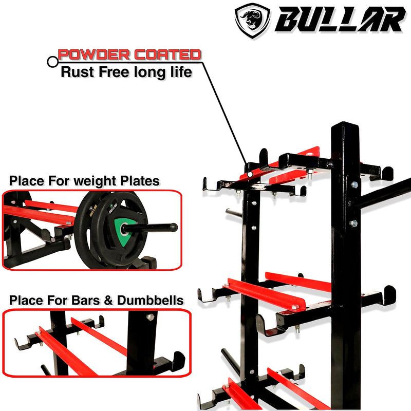 BULLAR dumbbell rack for home gym fitness (DUMBBELL-RACK-PRO)