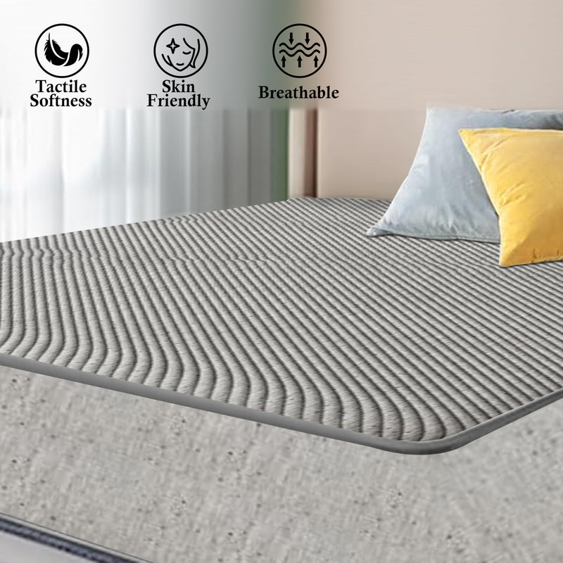 Dr. Smith | King Size | Orthopedic Mattress Memory Foam Mattress, Mattress Single Bed | 6-Inch | Bed Mattress, King Size Mattress (72x70x6 Inches, Medium Firm) - Grey