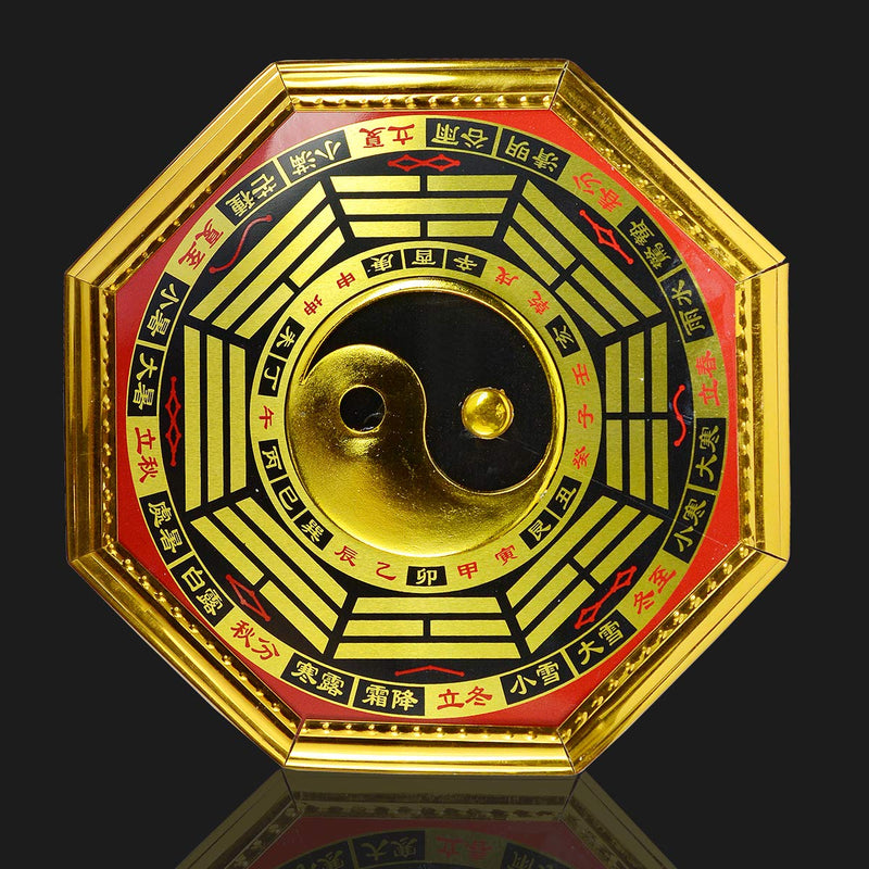 Crystu Vastu Feng Shui Yin Yang Bagua Mirror Yin Yang Pakua Mirror for Positive Energy Protection & Prosperity