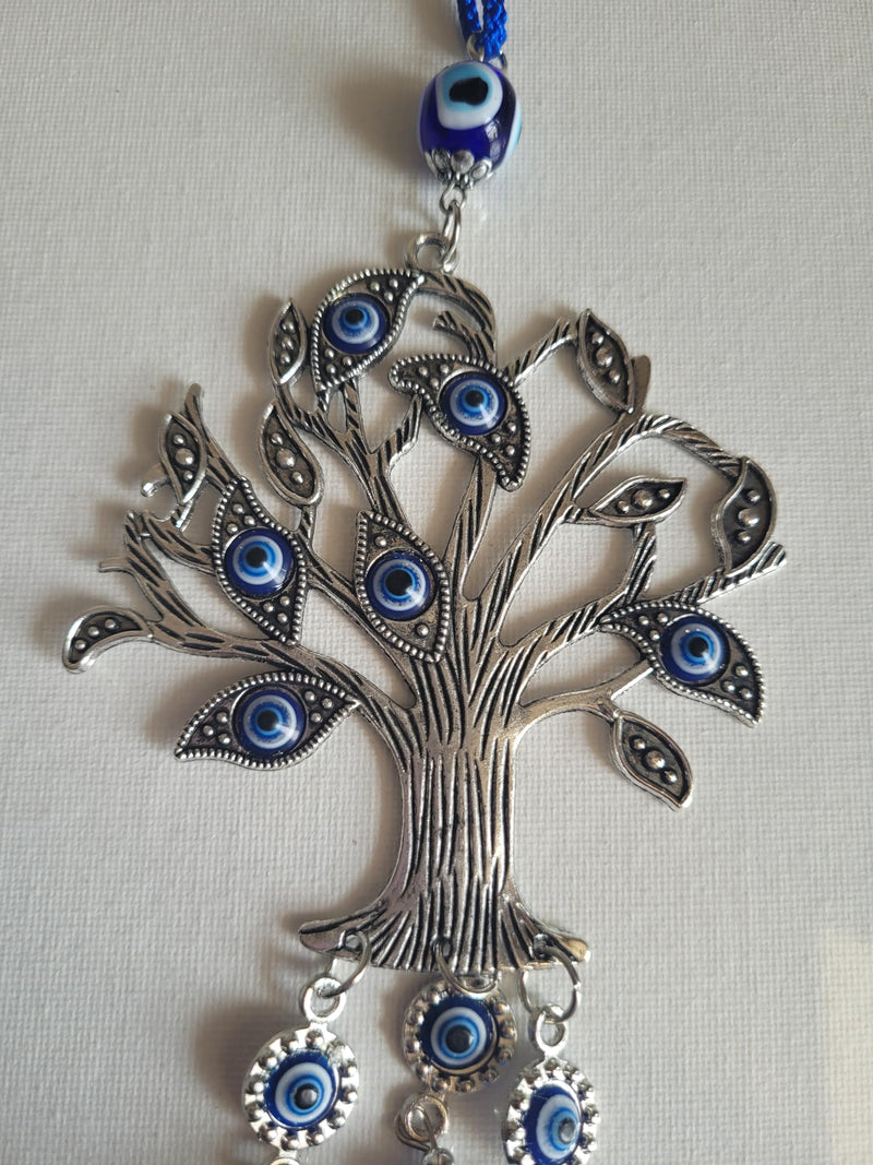 Bell Evil Eye, Metal Wind Chimes for Balcony,Entrance Door,House Warming Gift (Tree)