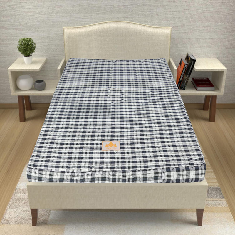 MOROFEEL Pu Soft Mattress 72x35x2 inch Blue chaque