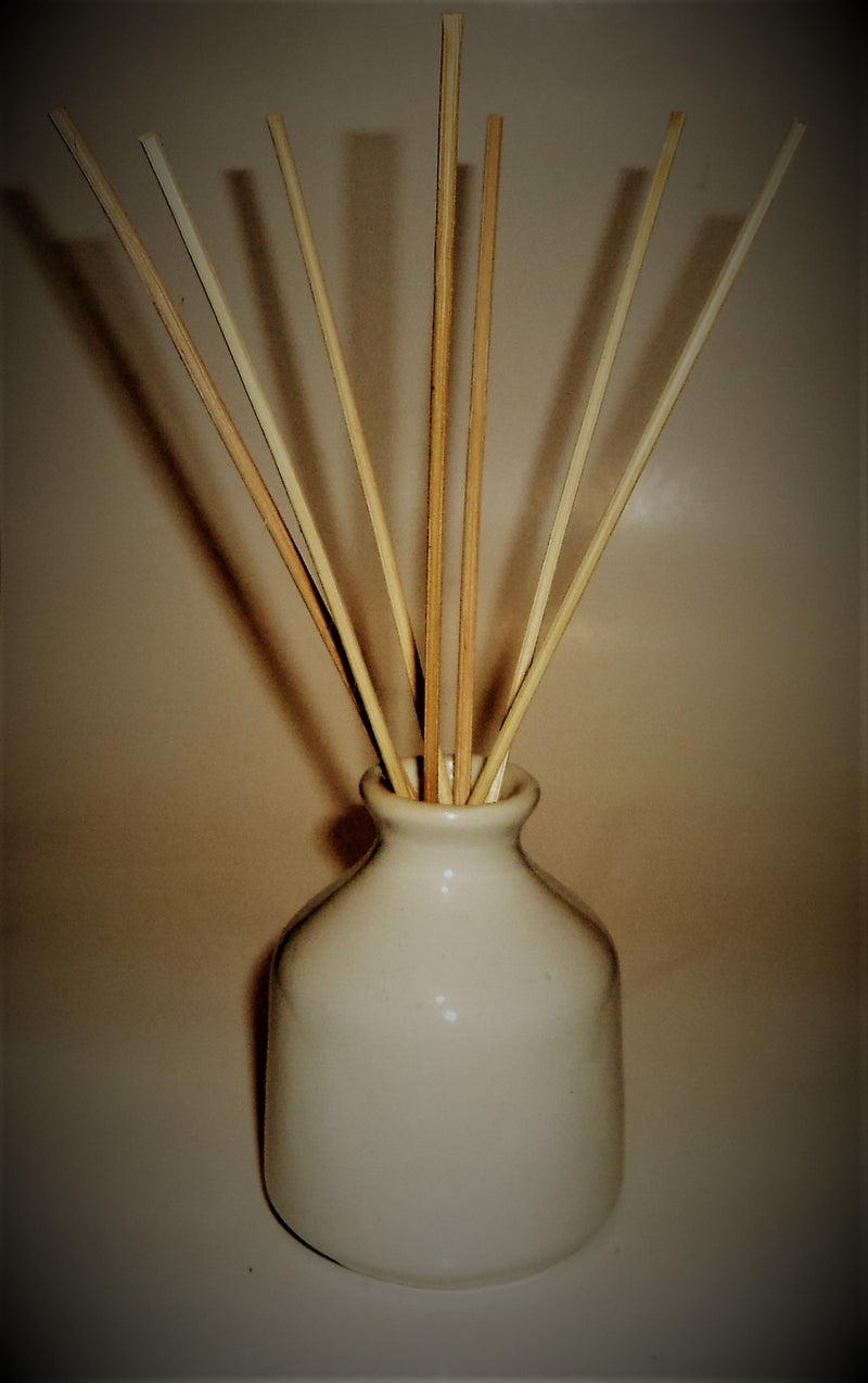 The Retailer House Ceramic Reeddiffuserpot 3.5 Inch Tall, And 8 Reed Sticks,Capacity Of This Pot Is About 100 Ml(Ivory White Pot)