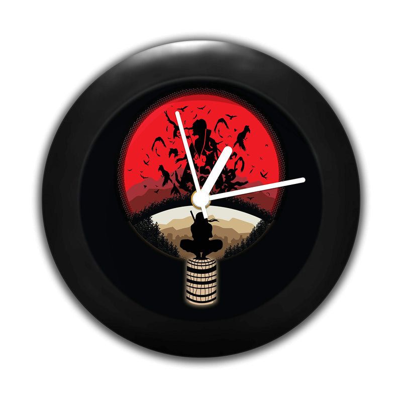 MCSID RAZZ Plastic Itachi_S Sacrifice Table Clock (Multicolour, Length 16.5 cm, Width 16.5 cm and Height 4 cm, India)