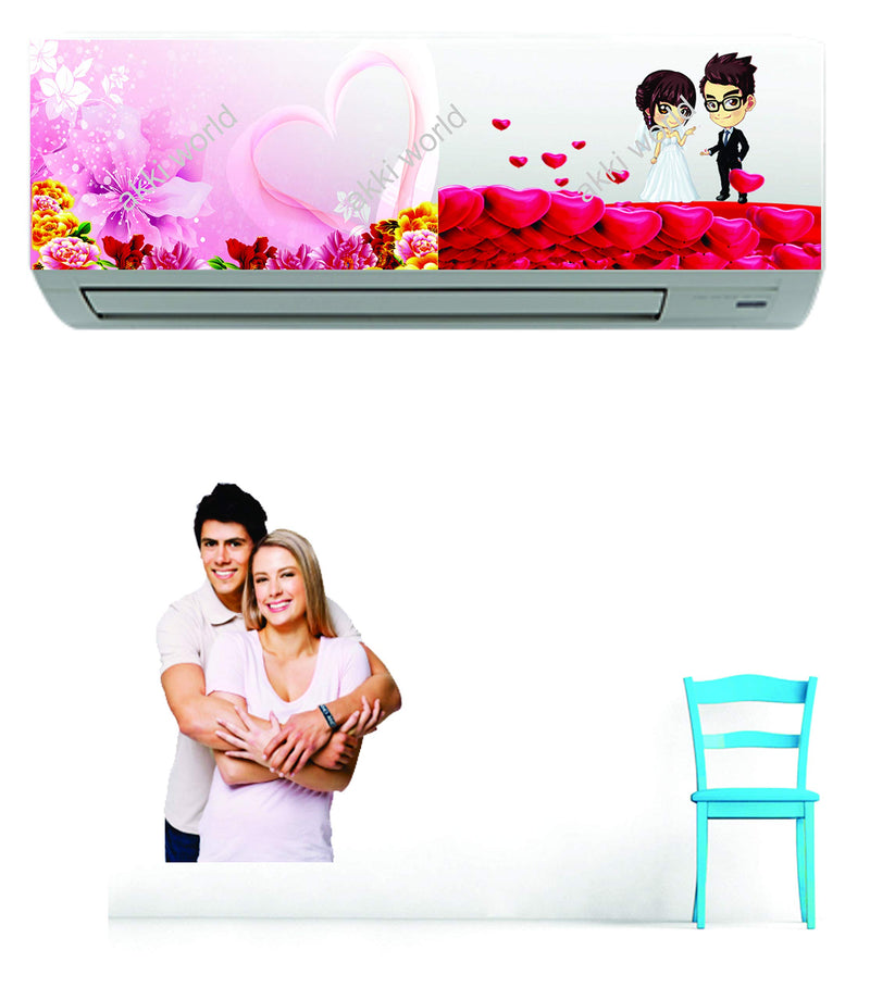 Akki World AC Sticker Wall Sticker Split Ac Stickers Air Conditioner Sticker Standard Size