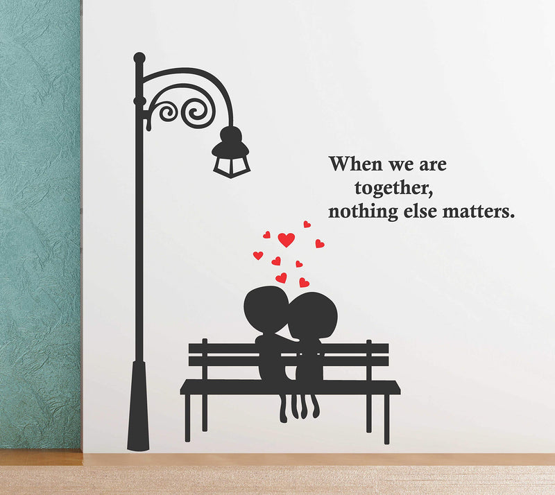 Tuffuk Love Large Vinyl Wallstickers for Home Decorations(90 cm x 90 cm)5TZ298