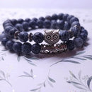 Natural Stone Owl Bracelet