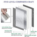 Leakage Repair Waterproof Tape for Pipe Roof Water Leakage Solution Aluminum Foil Adhesive Tape Sealing Butyl Rubber Tape for Surface Crack, Pipe Rupture (5cmx5m)