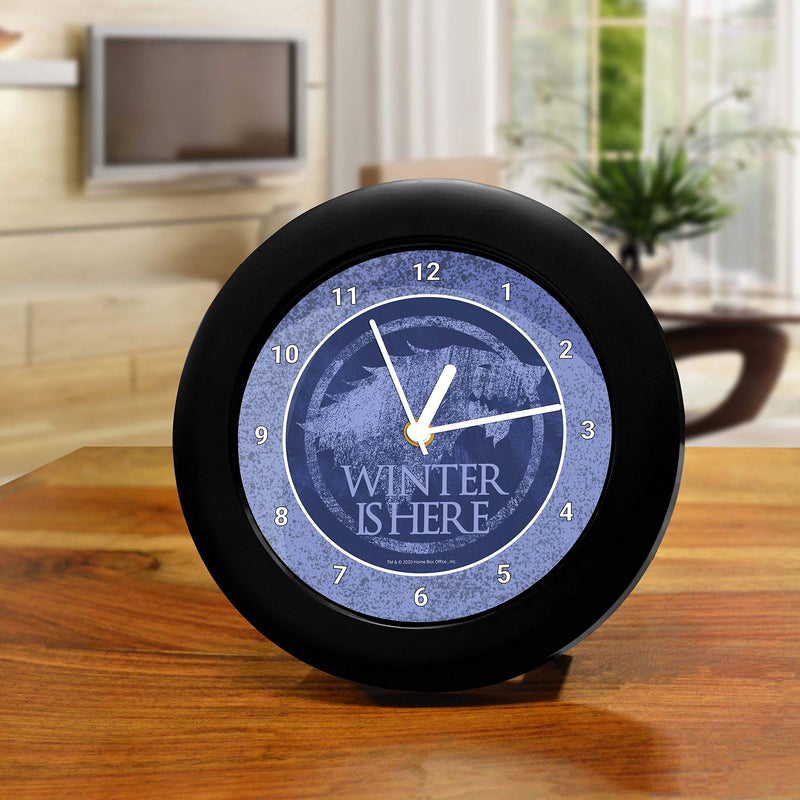 MCSID RAZZ -Game of Thrones-Winter Is Here Table Clock -Desktop Clock- Birthday Officially Licensed by HBO, USA(India)