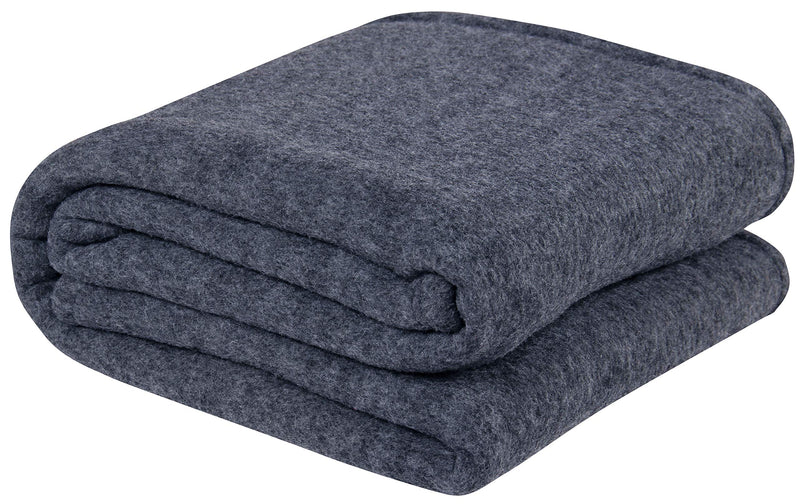 VAS COLLECTION® 3000 TC Woolen Blanket Warm and Super Soft Heavy Weight Single Bed Blankets for Heavy Winter (Silver & Grey,90X60 inches,1.4KG) (Skin Friendly)