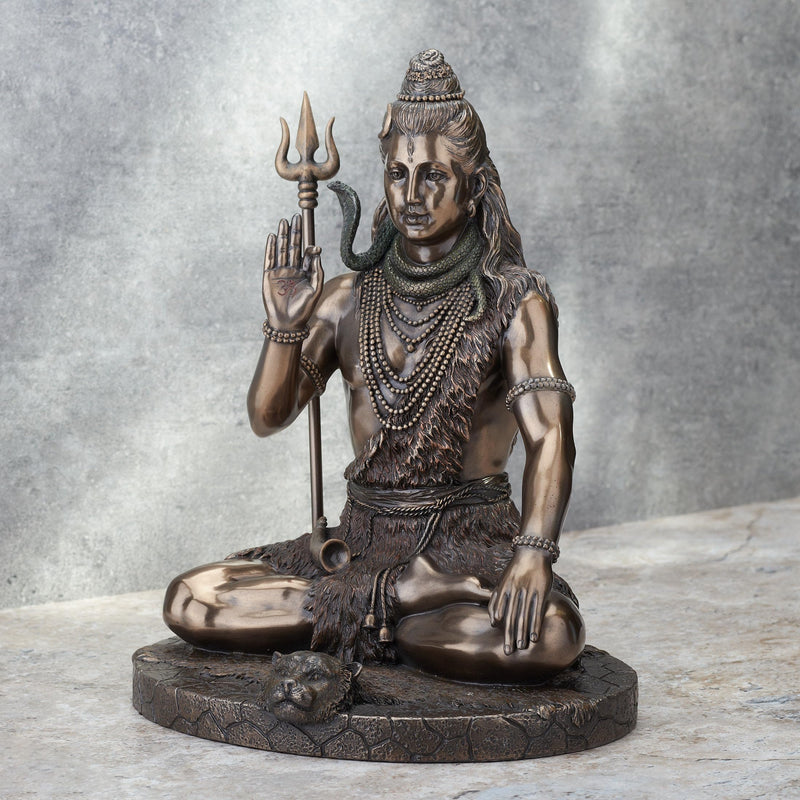 Veronese Design Lord Shiva in Meditation Pose Statue Sculpture - Hindu God and Destroyer of Evil