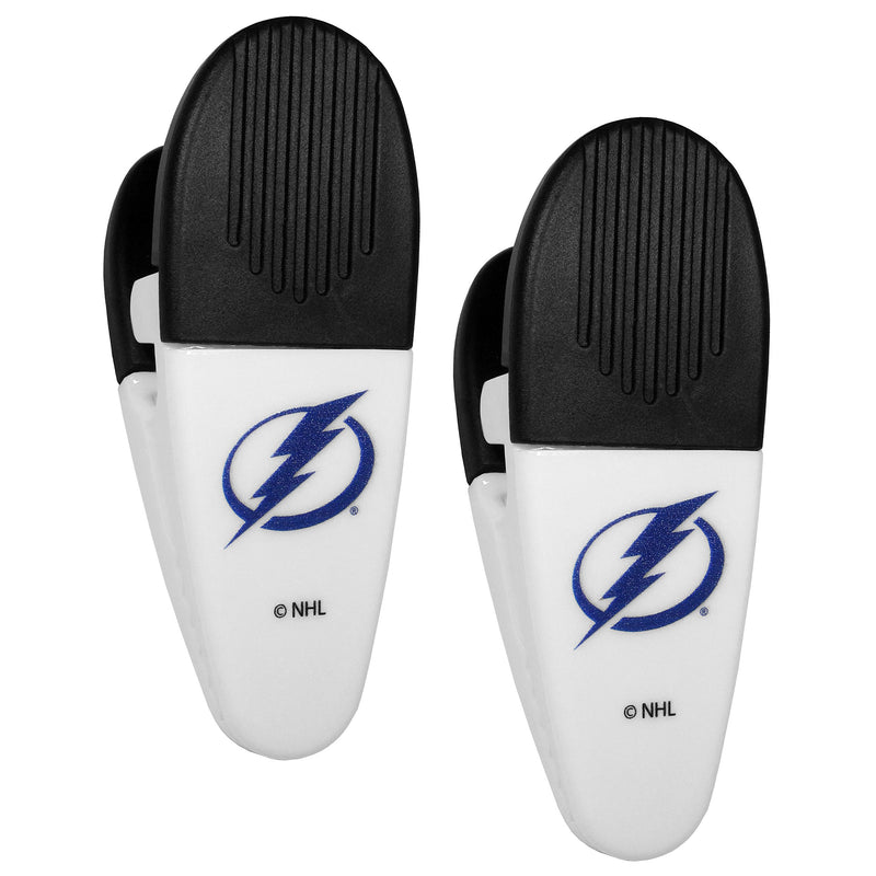 Siskiyou NHL Tampa Bay Lightning Unisex SPORTSMini Chip Clip Magnets, 2 PK, White, One Size