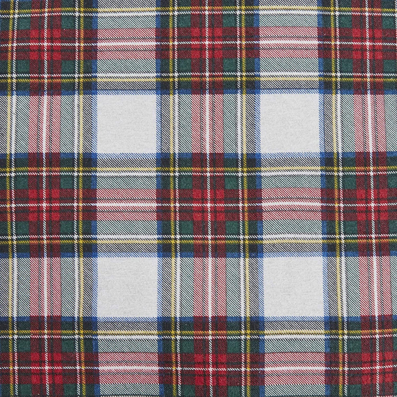 Comfort Spaces Cotton Flannel Breathable Warm Deep Pocket Sheets With Pillow Case Bedding, King, Scottish Plaid Red