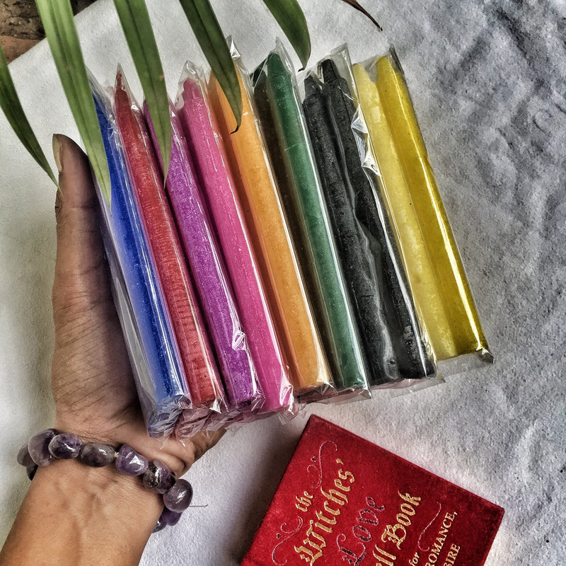 Spell Colour Candles - Set of 11 Colour | Pack of 6