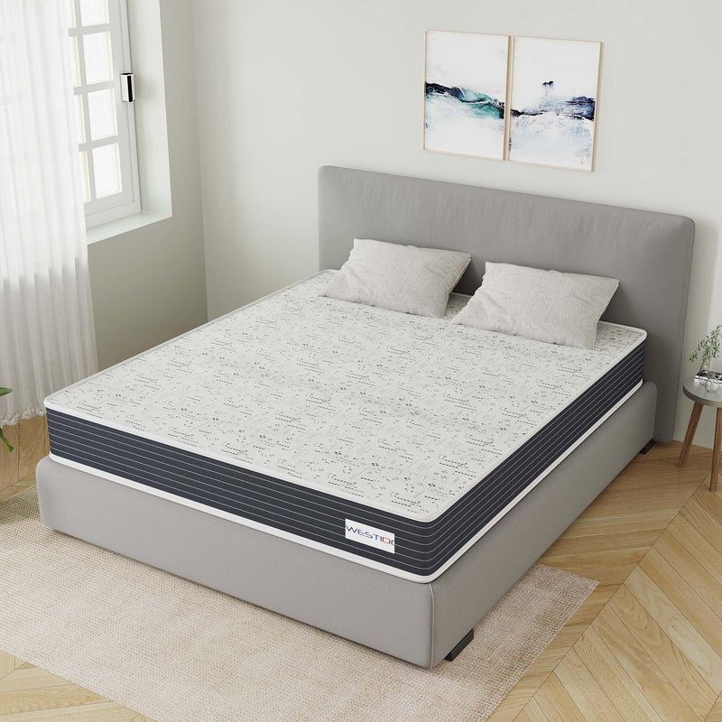 WESTIDO RehabRest Multiple Memory Foam | High Resilience (HR) Foam Knitted Fabric King Size Orthopedic Mattress OrthoKQ10inch72x70