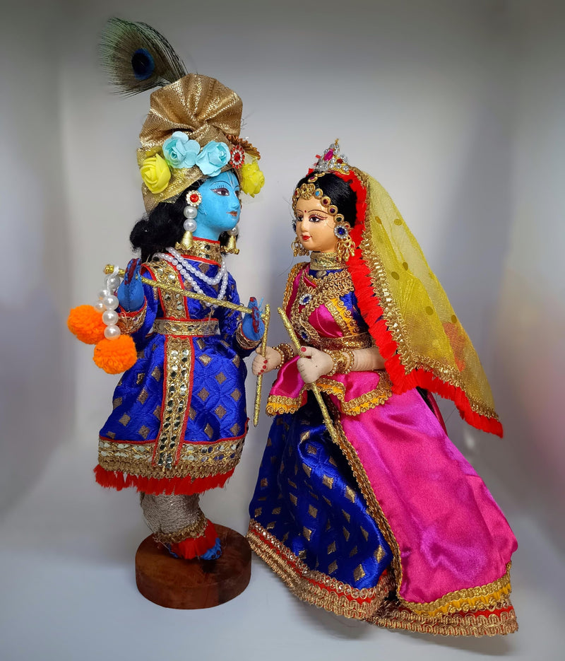 Ashni Radha Krishna Doll Radha Krishna Decorative Doll - Radha Krishna 11 Inch