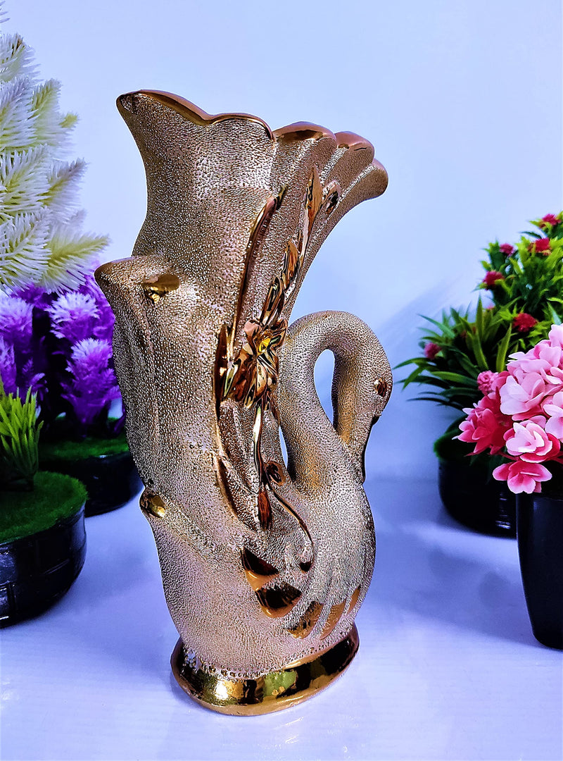 Thrifx Home Decor Premium Edition Swan Vase for Office/Home/Gifts Antique Decoratives