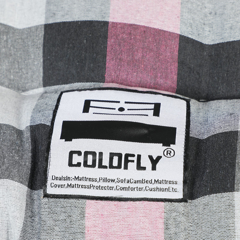 COLOFLY Single Bed Cotton Filled Mattress Gadda Reversible & Soft (Pink Colour, 3 x 6 ft or 72 x 36 x 4 Inch)