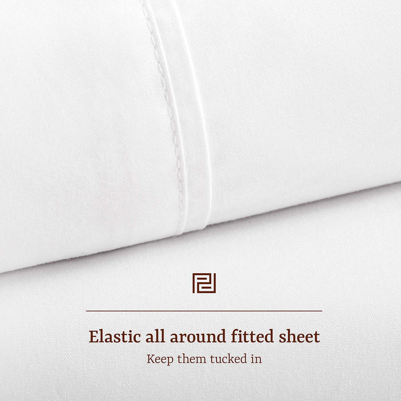 Peru Pima - 600 Thread Count - 100% Peruvian Pima Cotton - Sateen - Bed Sheet Set - Full, White by Peru Pima